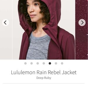 2019 228$ Lululemon Rain Rebel long rain Jacket
Deep Ruby 2 W4BDFS fall
